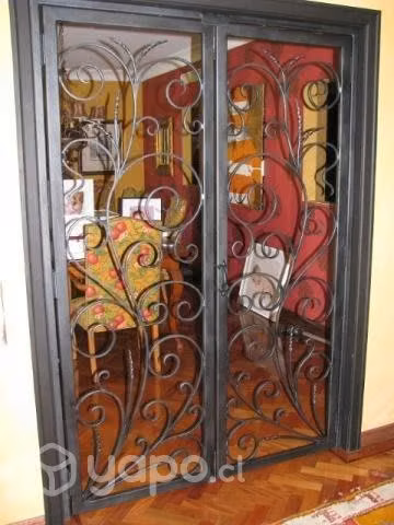 Puerta separador de ambiente de fierro forjado cot