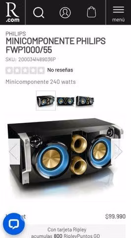 Minicomponente Philips NTRX100 +