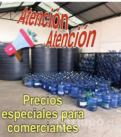 Agua purificada sobre 10 und