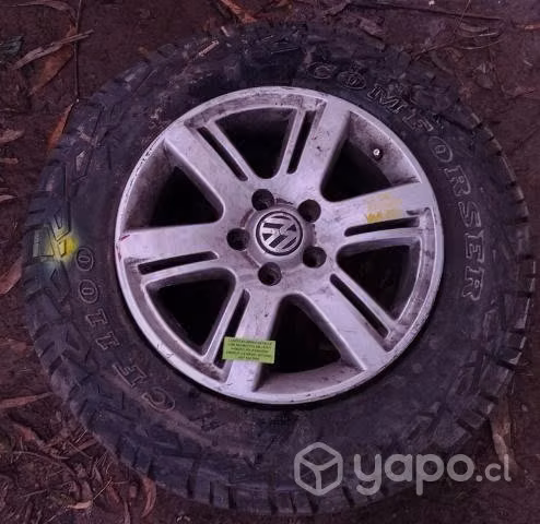 Llanta Aluminio Detalle Con Neumático Volkswagen
