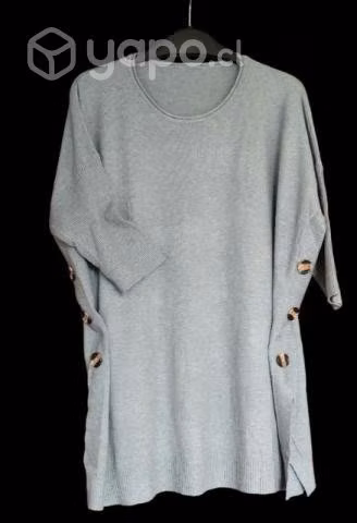 Sweater largo gris estándar