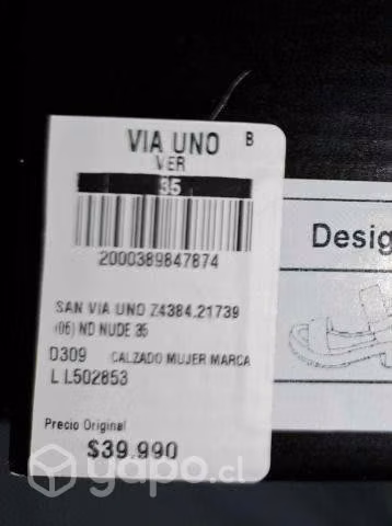Sandalia mujer T35-36 - Imagen 5