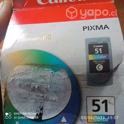 Tintas canon 50 y 51 originales