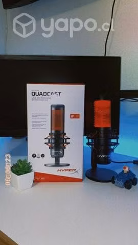 Microfono hyperx quadcast + atril (tipo brazo)
