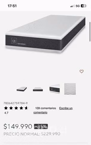 Colchón ortopedic cic