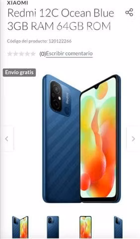 Redmi 12c nuevo encaja embalado sin abrir