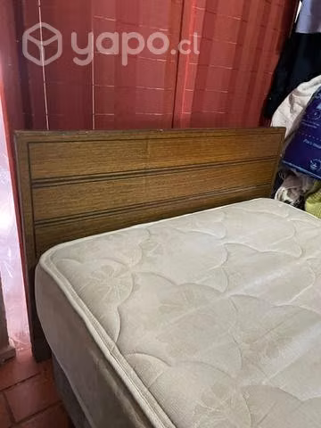 Cama colchón rosen 1 plaza con base y respaldo - Imagen 4
