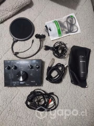 Interfaz m audio air + micrófono m audio
