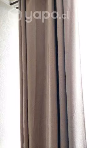 Set de cortinas blackout + barras,