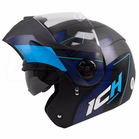 Casco moto ich 3110 abatible maced az sun visor - Imagen 2