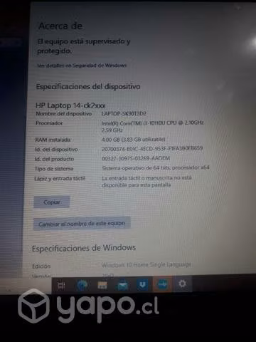 Hp laptop windows 10