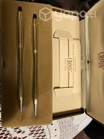 Lapiceras americanas bañadas en oro