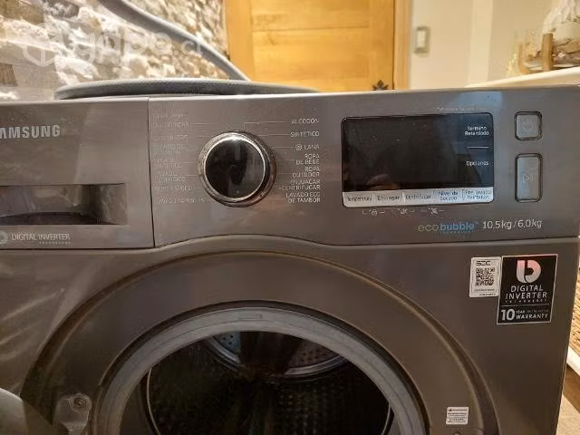 Lavadora y Secadora Samsung, modelo WD10J6410AX/ZS
