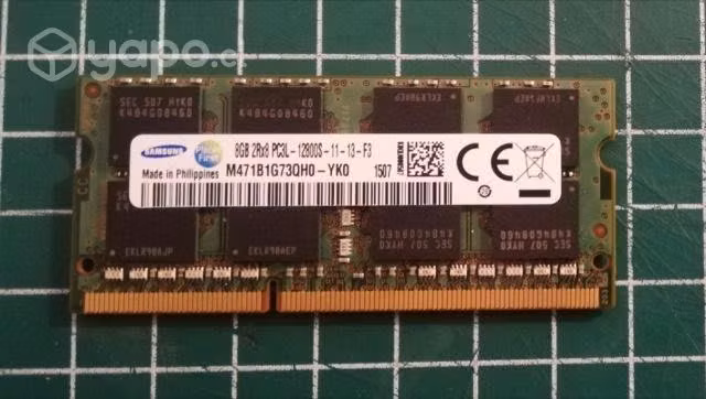 Memoria ram 8gb samsung 2rx8 pc3l-12800s