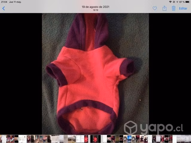 Capita para perrita talla S con capuchón - Imagen 2