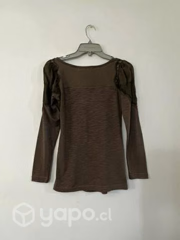 Polera Elástica Marca Mor Talla XS Taupe - Imagen 2