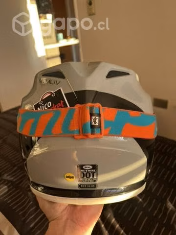 Casco moto Bell + antiparras SPY