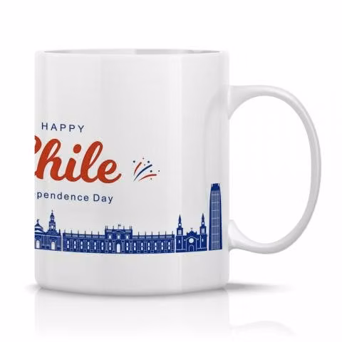 Taza/Tazon/Mug Bandera De Chile 215