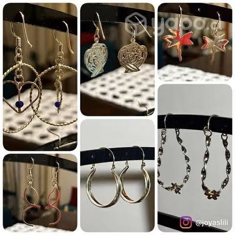 Aros de plata mujer