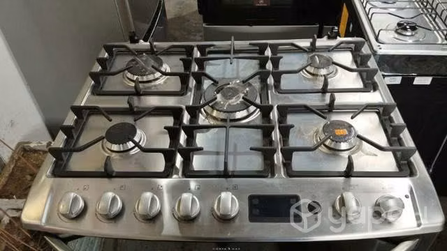 Cocina fensa Doble Horno 5 quemadores enlozados 1