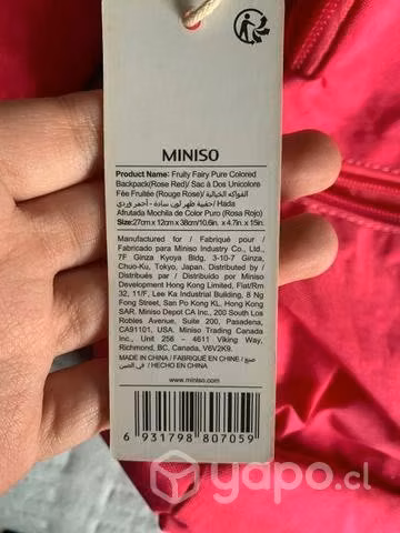 Mochila miniso nueva - Imagen 5