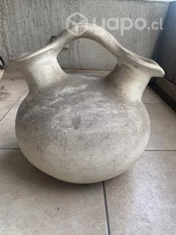 Gran Jarron de cerámica blanco Impecable - Imagen 2