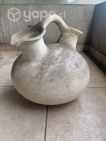 Gran Jarron de cerámica blanco Impecable