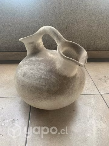 Gran Jarron de cerámica blanco Impecable - Imagen 3