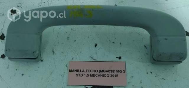 Manilla Techo (MGA035) MG 3 STD 1.5 Mecanico 2015