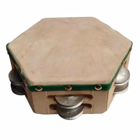 GCR Cayufilo Pandero Hexagonal Cuequero 8"