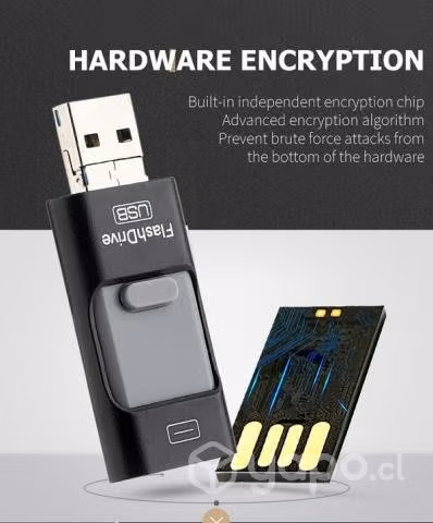 Pendrive OTG 4 en 1 USB 64gb Micro USB Tipo C