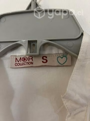 Blusa Larga Marca Mor Talla S Blanco - Imagen 3