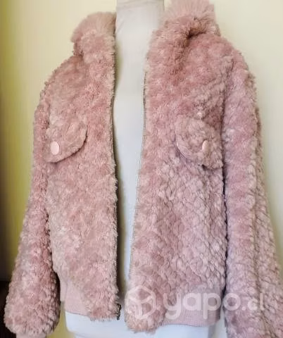 Chaqueta Piel Jennifer López Rosada Reversible
