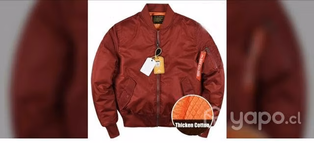 Chaqueta de piloto color burdeos talla M