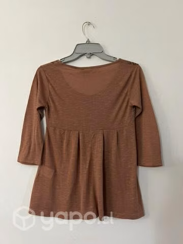 Polera Manga 3/4 Marca Mor Talla Xs Color Rosado
