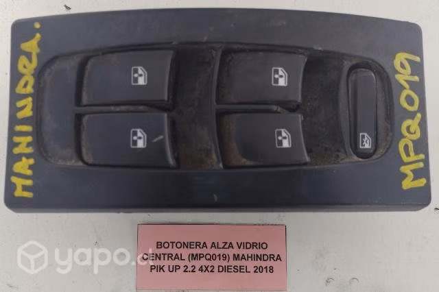 Botonera Alza Vidrio Central (MPQ019) Mahindra Pik
