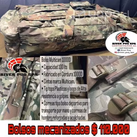 Bolsos mecanizados 100lts.