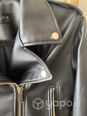 Chaqueta biker negra Zara