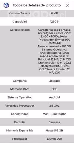 Venta de samsung s20fe 5g 128 GB casi nuevo