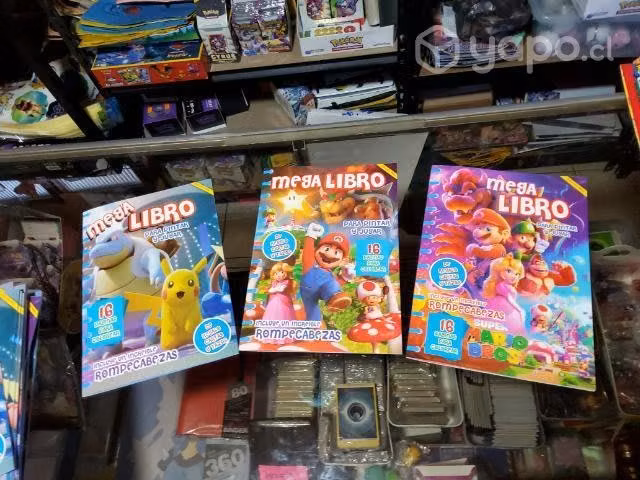 Libros para colorear Mario Bros y Pokémon