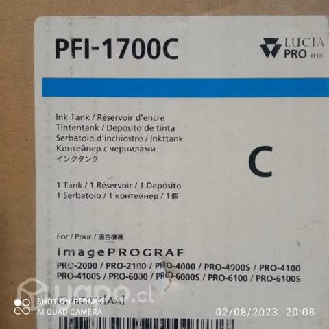 Tintas canon pfi diversos modelos originales de al - Imagen 5