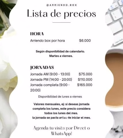 Box oficina profesionales de salud