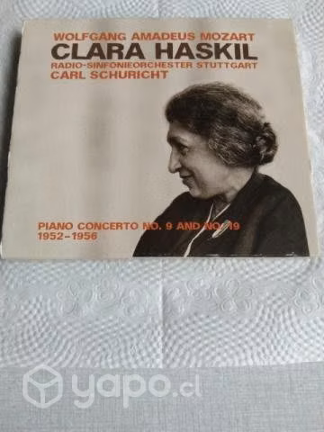 Cd Clara Haskil Mozart conciertos 9 y 19