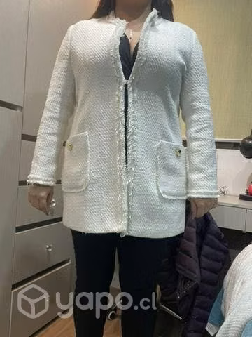 Abrigo beige talla M/L - Imagen 5