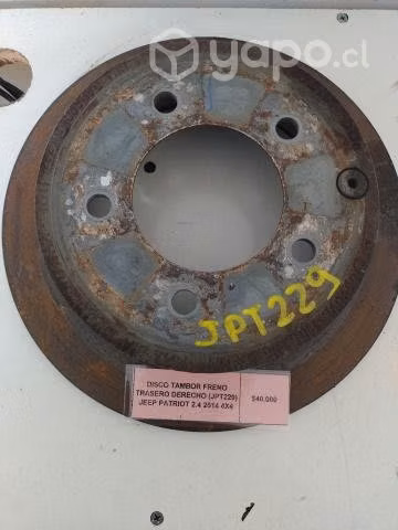 Disco Tambor Freno Tras Der (JPT229) Jeep Patriot