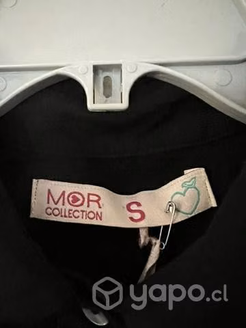 Blusa Holgada Marca Mor Talla S Negro
