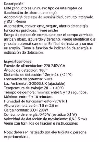 Sensores iluminación - relay remotos