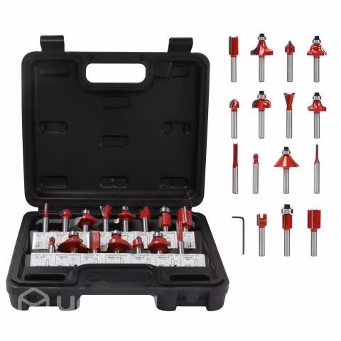 Juego Brocas Routerbit 15 Pcs 1/4 - 6.35 Mm