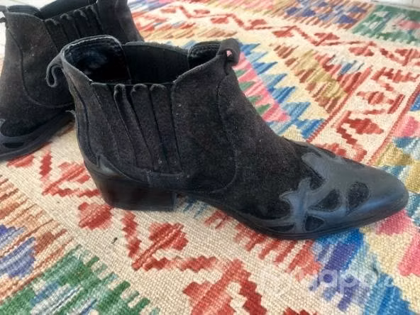 Botines cuero/ gamuza / ZARA nº36