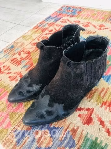 Botines cuero/ gamuza / ZARA nº36